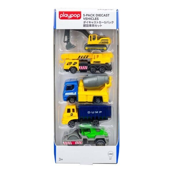 5-Pack Diecast Vehicles – Construction