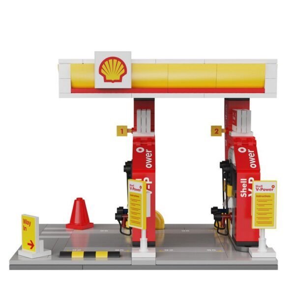 Brick Building Retail Station Set