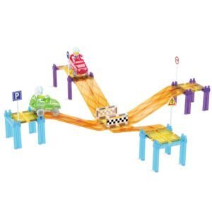 45pcs Magnetic Tiles Race Track Set