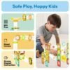 100pcs Magnetic Marble Run Travel Size with Launcher