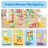 100pcs Magnetic Marble Run Travel Size with Launcher