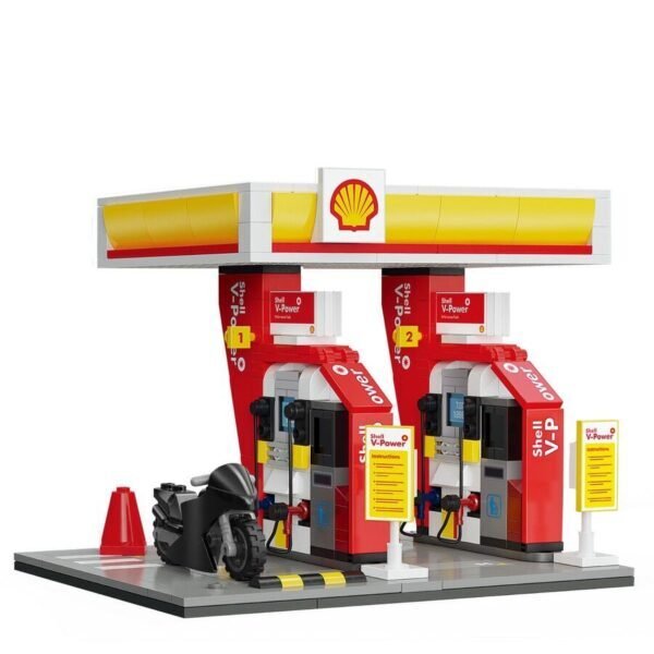 Brick Building Retail Station Set