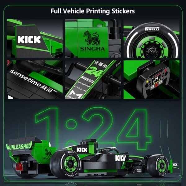 1:24 Racing Car Brick DIY Vehicle Set