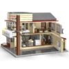 Brick Building Street Shop Set